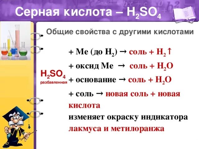Восстановители серной кислоты. Химические свойства h2so4 концентрированная. взаимодействие серной кислоты с оксидами и солями. серная кислота с солями. серная и сернистая кислота.