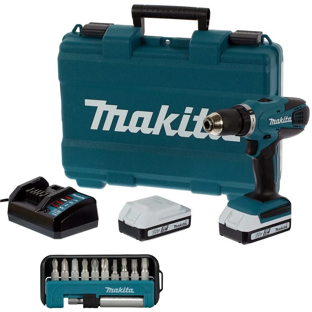 Makita df457dwe. Аккумуляторная дрель-шуруповерт Makita df457dwe. Дрель-шуруповерт аккумуляторная Makita df457dwe, 18 в li-ion 2x1.5 Ач. Макита шуруповерт аккумуляторный df457dwe. Купить шуруповерт аккумуляторный в мерлен