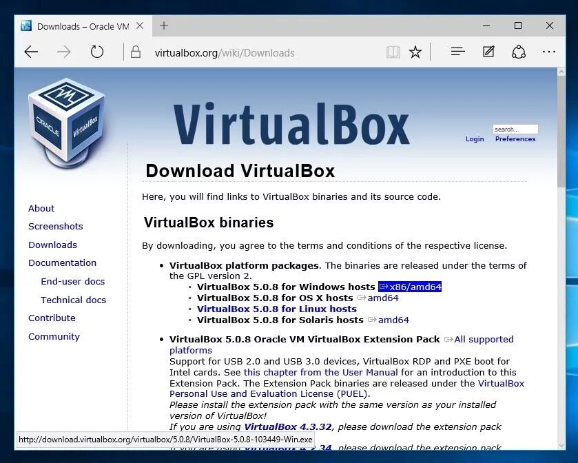 Oracle vm extension pack. VIRTUALBOX Windows. Установка VIRTUALBOX. Виртуалбокс для виндовс 10. Установка виндовс 10 на виртуал бокс.