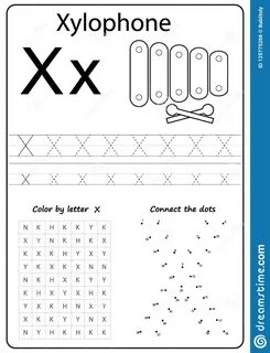 Writing Letter X. Worksheet. 