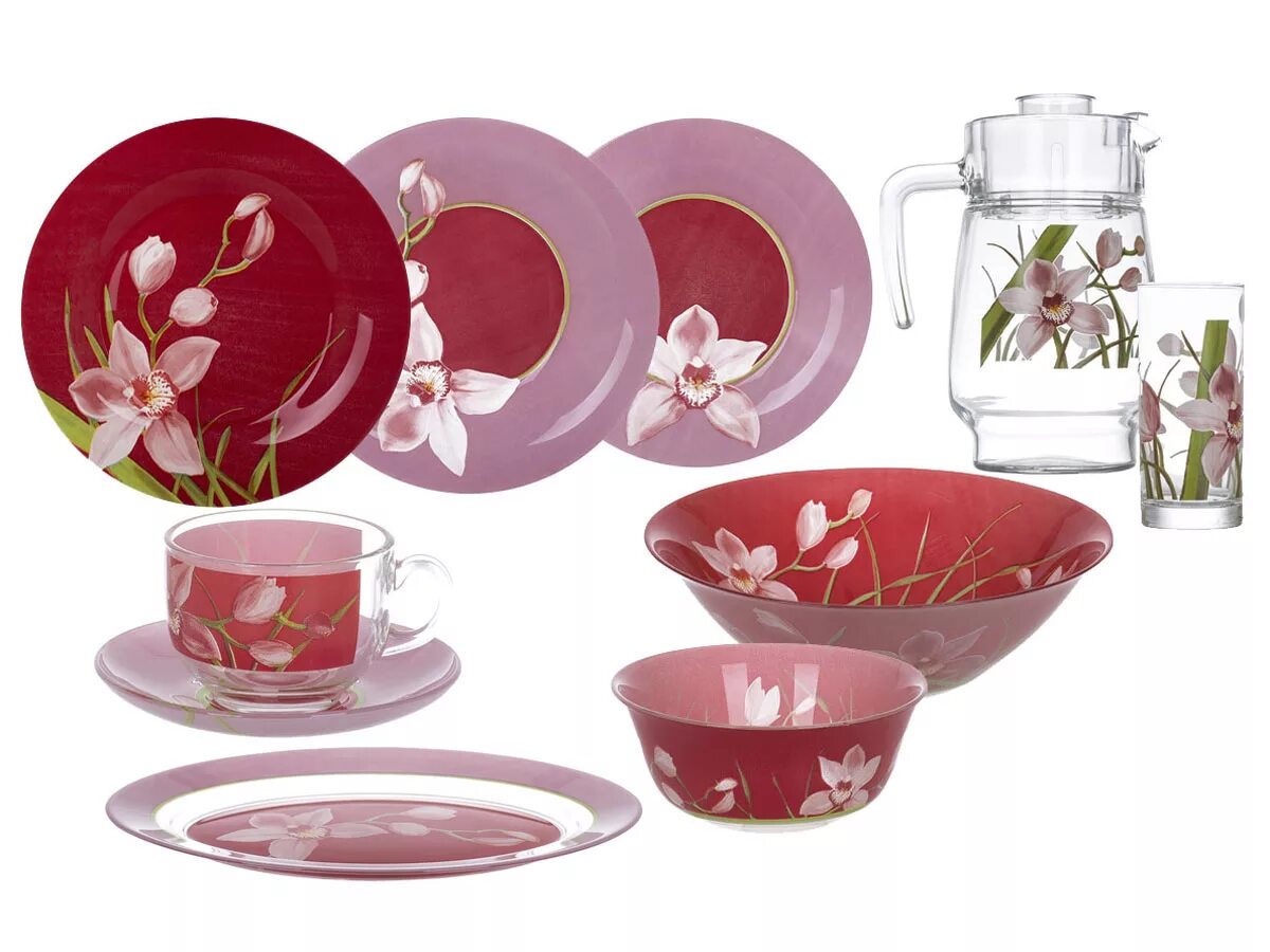 Столовый сервиз luminarc 46. Столовый сервиз luminarc red orchis 46 предметов n4828. столовый сервиз luminarc red orchis n4828, 6 персон. столовый сервиз luminarc red orchis. столовый сервиз red orchis 46пр. 6перс..
