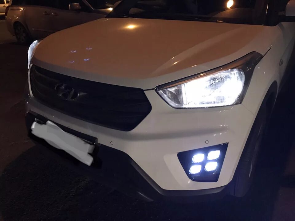 ДХО Hyundai Creta. Hyundai Creta 2019 ходовые огни. Хендай Крета 2018 ходовые огни. Дневные ходовые огни Хендай Крета.