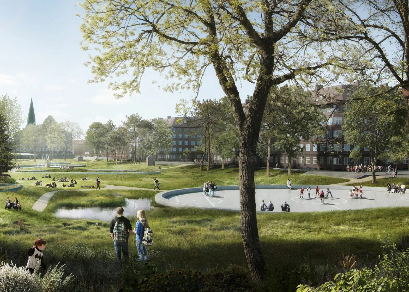 The park is situated