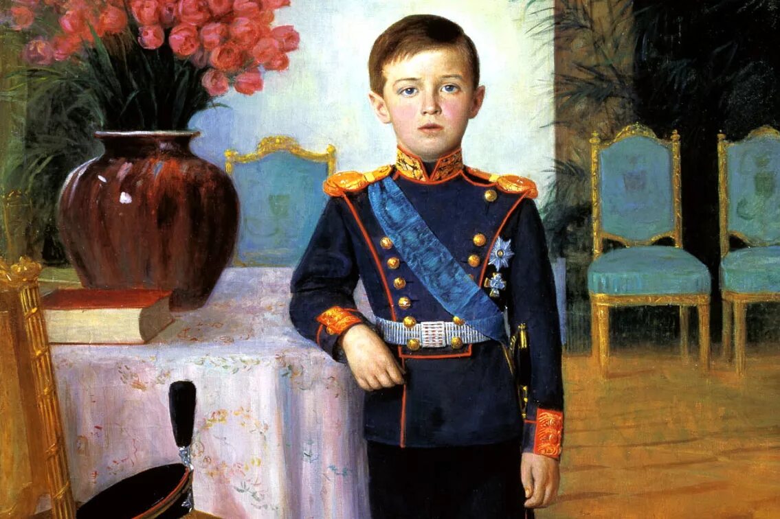Портрет цесаревича Алексея Николаевича Романова.