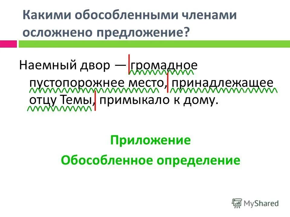 Осложнение членов предложения