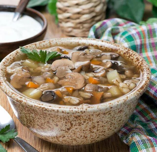 Грибовница из белых замороженных
