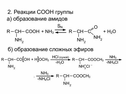 Реакция образования