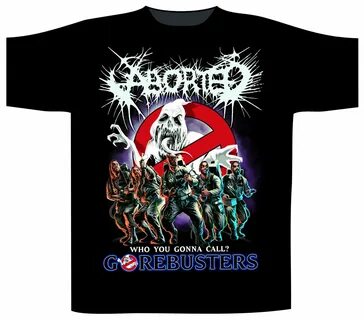 14.88US $ |Aborted 'gorebusters' T SHIRT Nuevo y Men Adult Slim F...