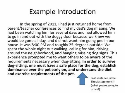 Introduce examples