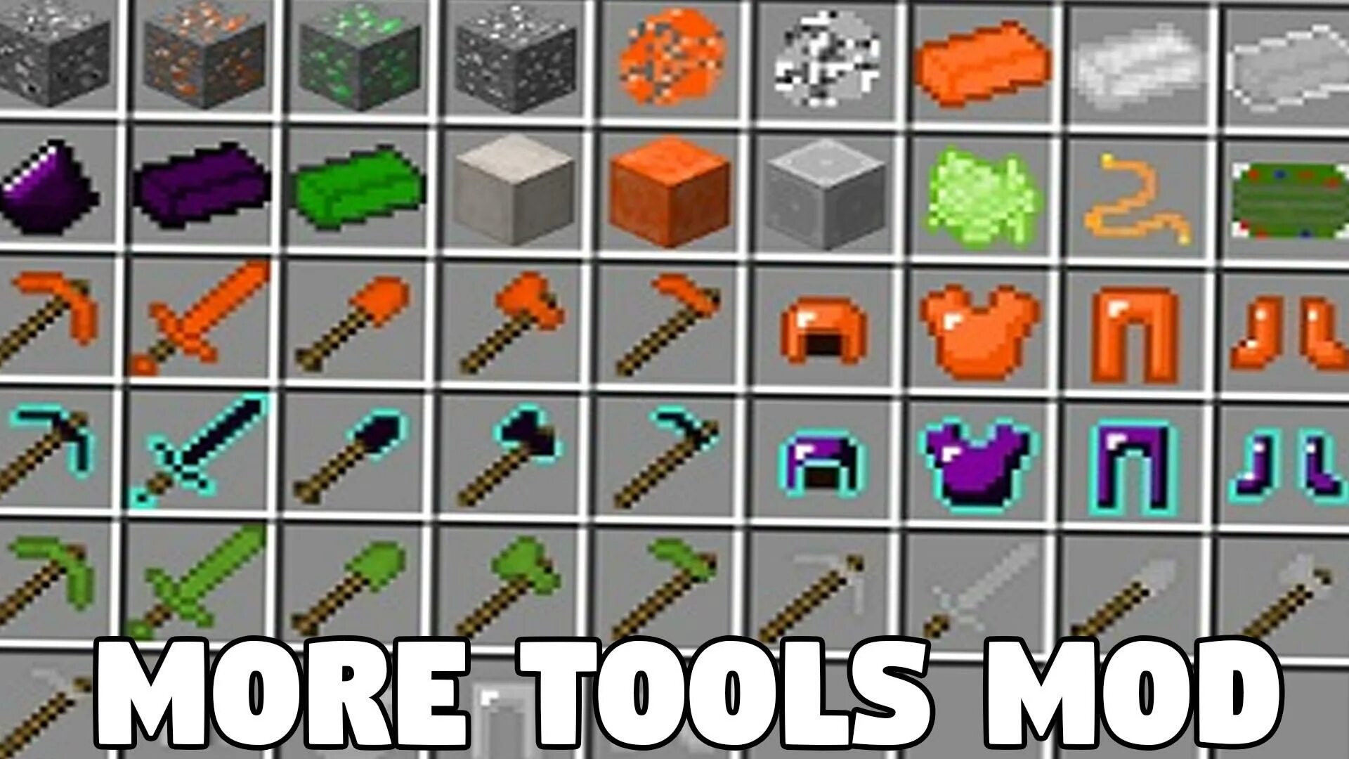 Мод more Tool. Майнкрафт мод tools