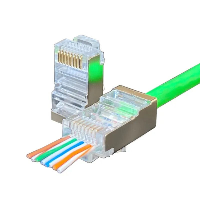 Экранированный разъем rj 45 под витую пару. Коннектор rj45 экранированный. коннектор rj-45 cat5e не экранированный. коннектор rj45 cat6. rj45 экранированный.