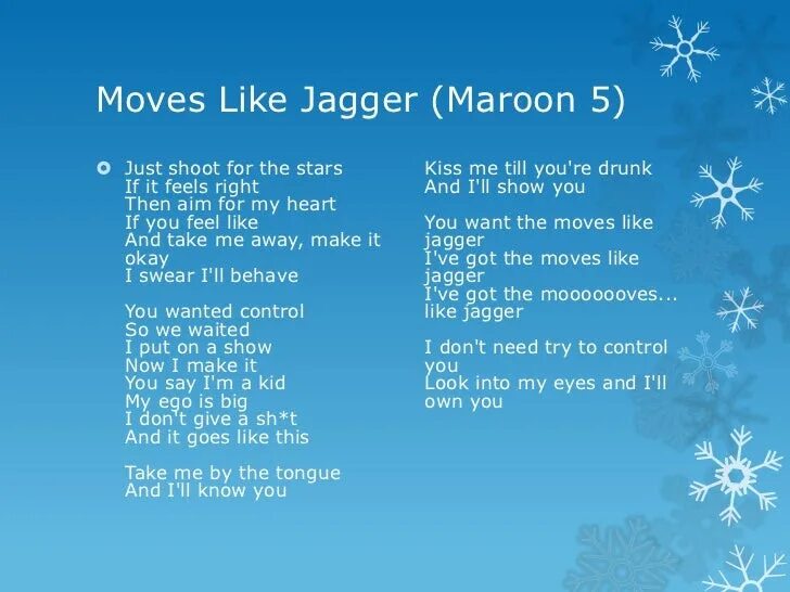 Move like you want. Moves like jagger. песня мувс лайк джаггер.
