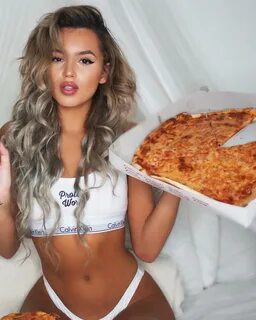 Sexy girl pizza