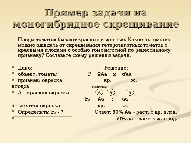 Генетические задачи по биологии 10 класс моногибридное скрещивание. Генетические задачи на моногибридное скрещивание. Решение задач на генетику. Задачи по генетике 9 класс биология с решением и ответами.