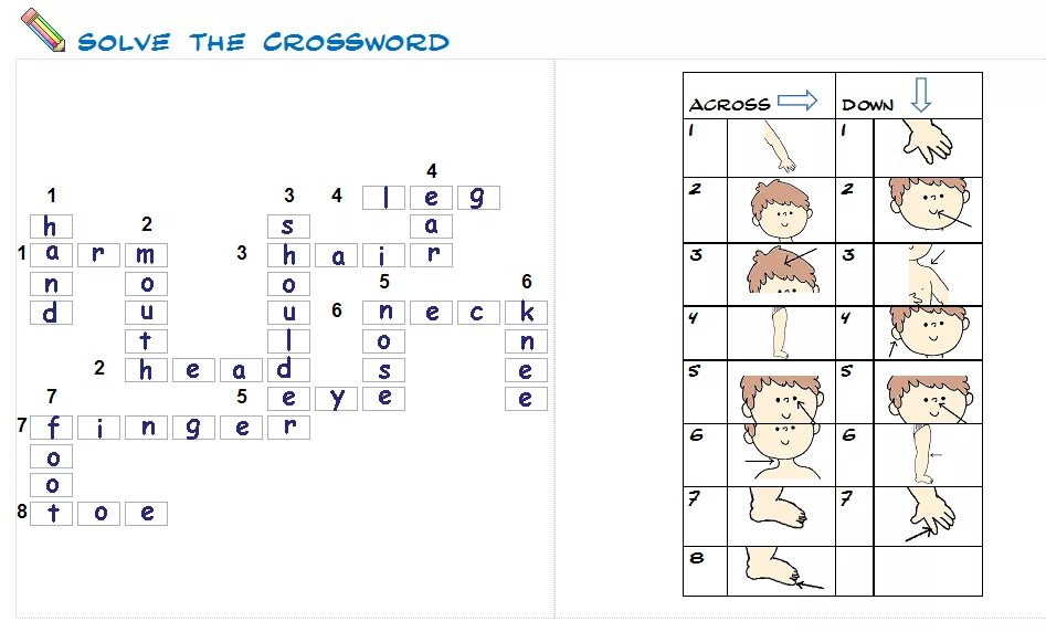 Составить кроссворд на английском. Кроссворд на английском с ответами. Детские кроссворды по английскому языку. Кроссворд части тела. Кроссворд по английскому для детей.