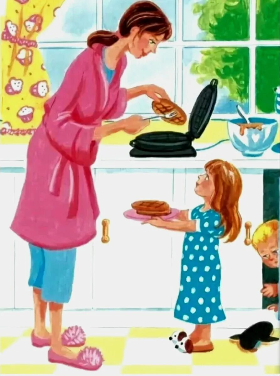 Беседы на бытовые темы. Сюжетные картины для дошкольников. Сюжетная картина на кухне. Занятие кухня для детей. Беседы на бытовые темы.