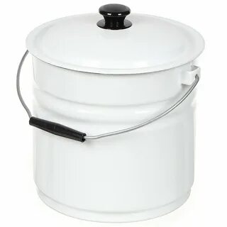 Ведро 10 л эмалированное с крышкой