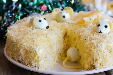 Салат на новый год с сыром