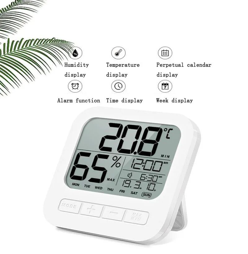 Humidity monitor clock. Humidity monitor clock
