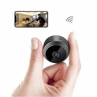 ENES Mini-Spy-Camera-WiFi Full HD 1080P Wireless IP Portable Dog Camera, Na...