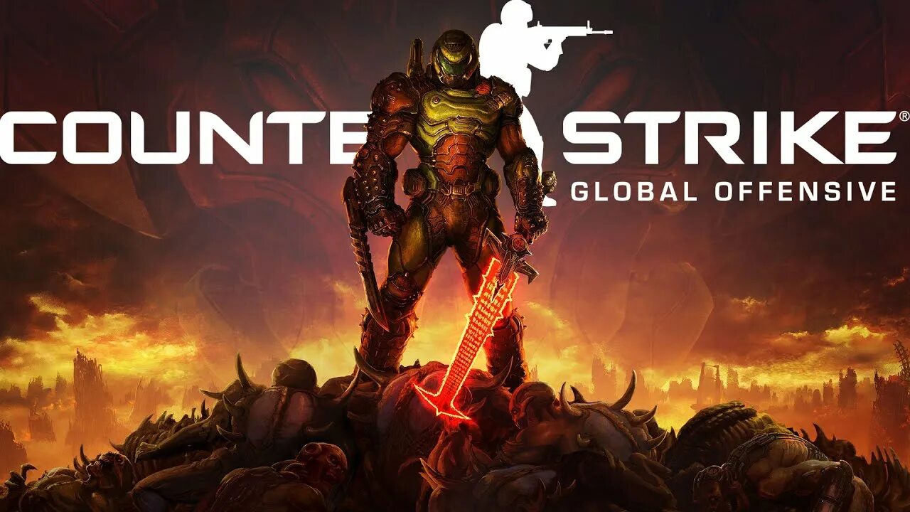 Eternal cs. Doom eternal баннер.