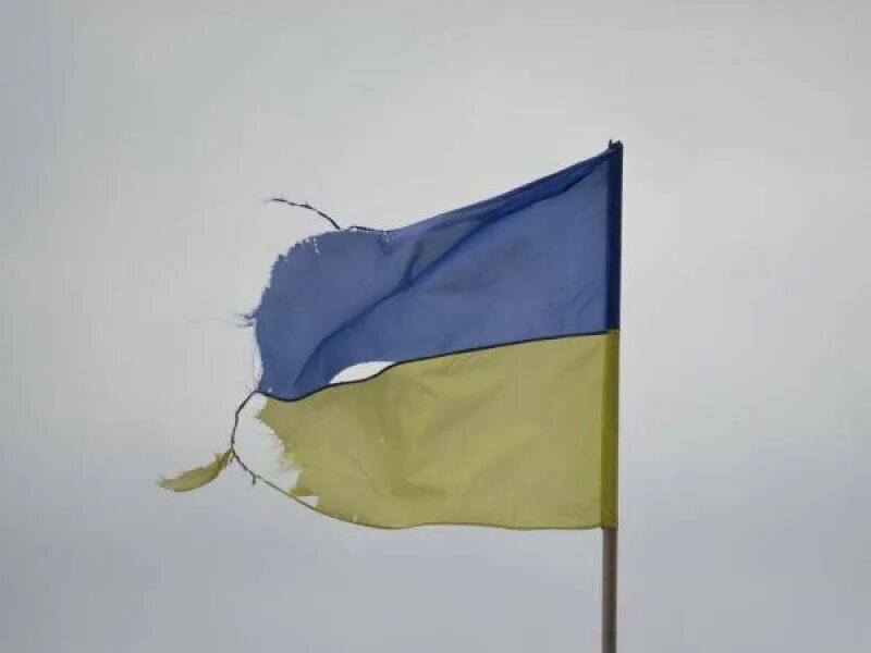 Рваный флаг украины. Картина с украинским флагом. Украинский флаг на флагштоке. Разорвать украинский. Украинский флаг на земле.
