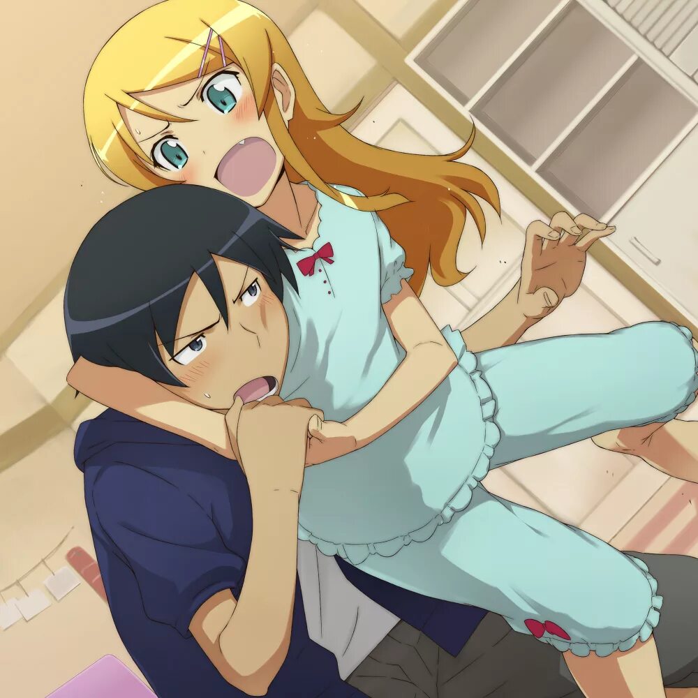 Извращенную старшую сестренку. Oreimo Kirino Kousaka. Кирино Косака 18. Kirino x Kyousuke.