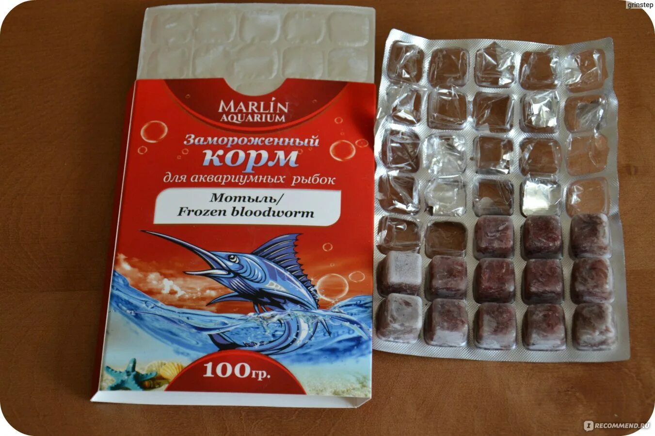 Как кормить замороженным мотылем