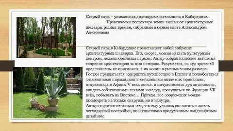 В старом парке текст