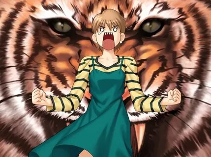 Taiga yells. 