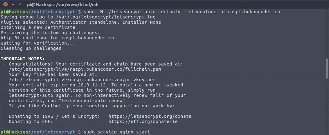 Acme v02 api letsencrypt org. Как выглядят debug-логов nginx. bunkerized nginx letsencrypt.