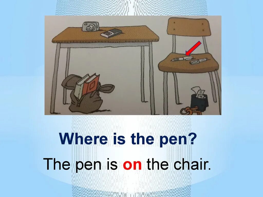 There pens on the table