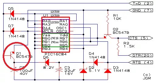 Программатор ic. Jdm программатор схема. pic12f629 программатор. схема jdm программатора для pic контроллеров. jdm программатор для ic-prog 1.06.