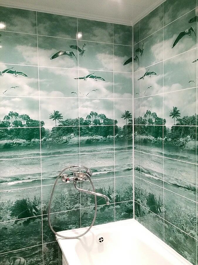 Пластиковые панно для ванной. Плитка панно для ванной. Плитка в ванную с рисунком. Пластиковые панели для ванной.