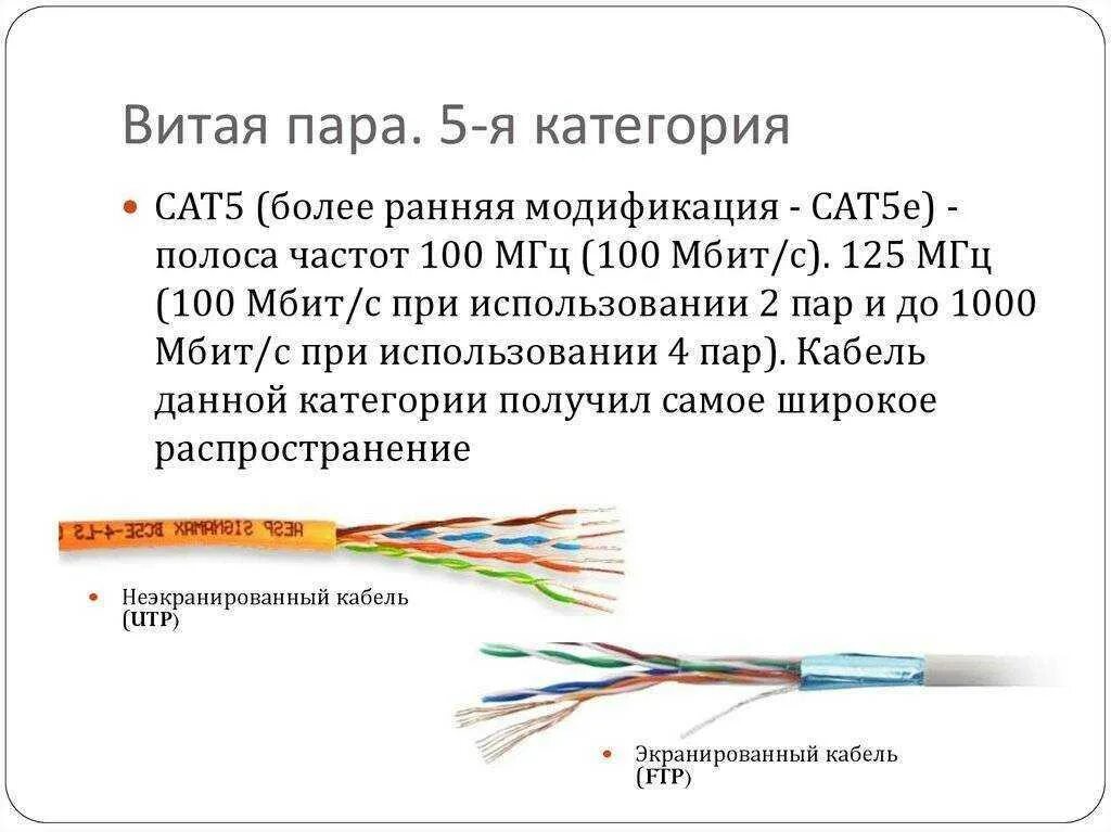 Витая пара какой выбрать