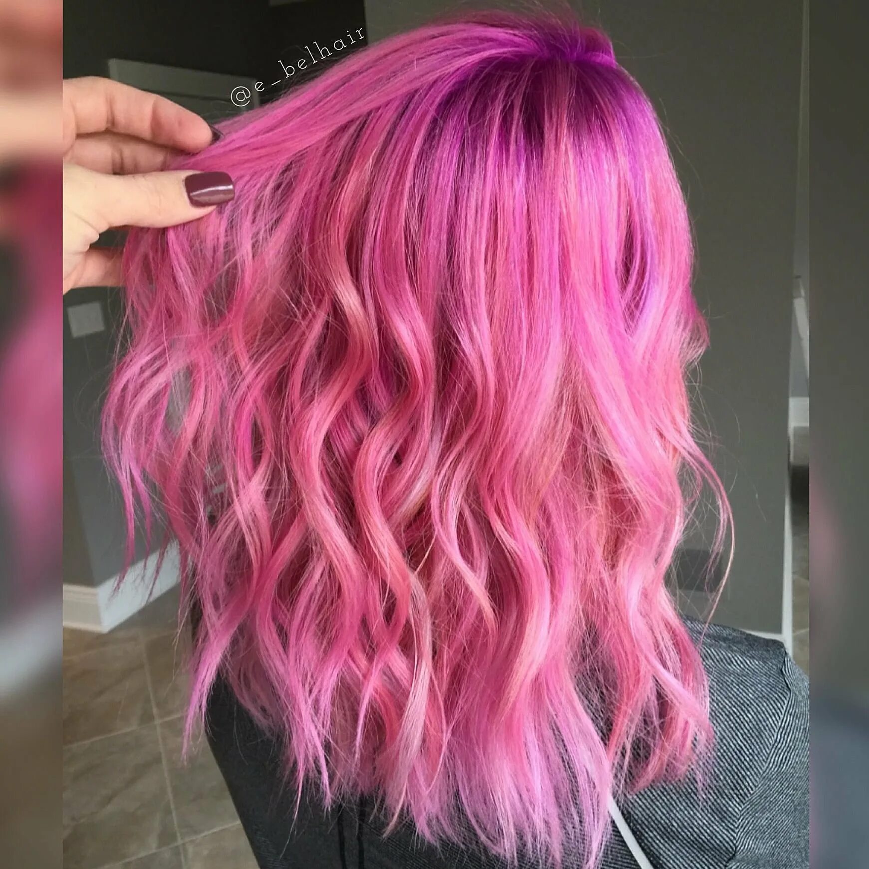 Как сделать розовые волосы