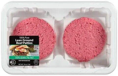 Lean beef patty