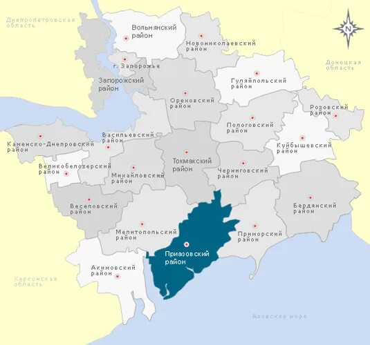 Карта Запорожской области с районами. Запорожская область на карте России. Приазовский район Запорожской области населенные пункты. Карта Приазовского района.