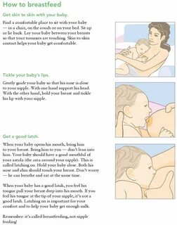 Breastfeeding positions.