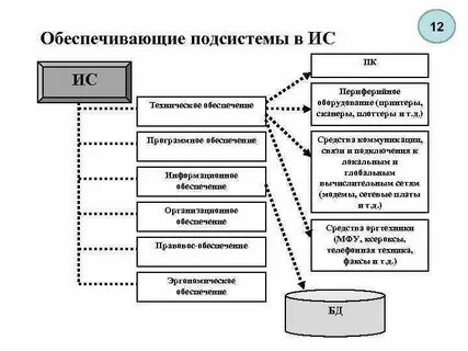 Виды обеспечения информационных систем управления