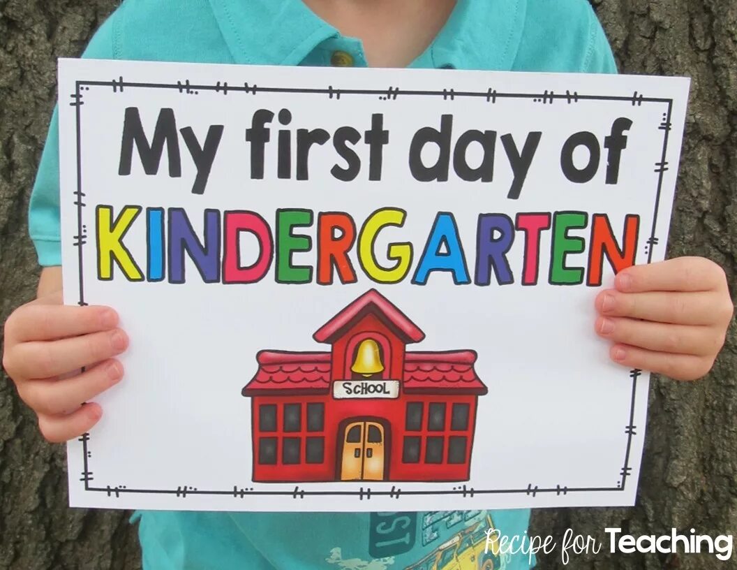 First day school. First Day of Kindergarten. My first Day in Kindergarten. Beginning School Day. First Day of Kindergarten перевод.