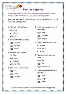 Found adjective