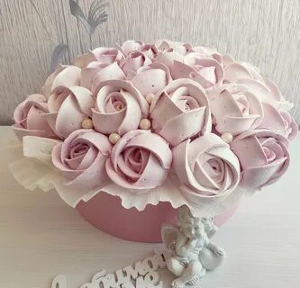 Зефирные цветы пошагово