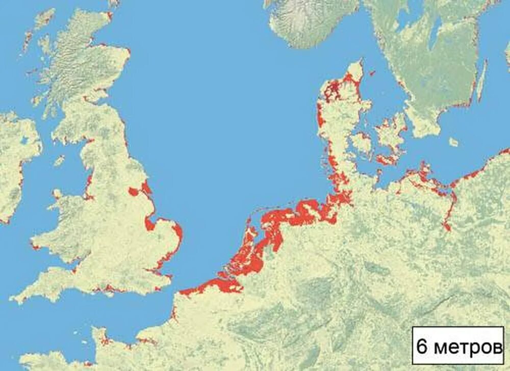 Повышение уровня моря. Повышение уровня океана. Карта затопления Нидерландов.
