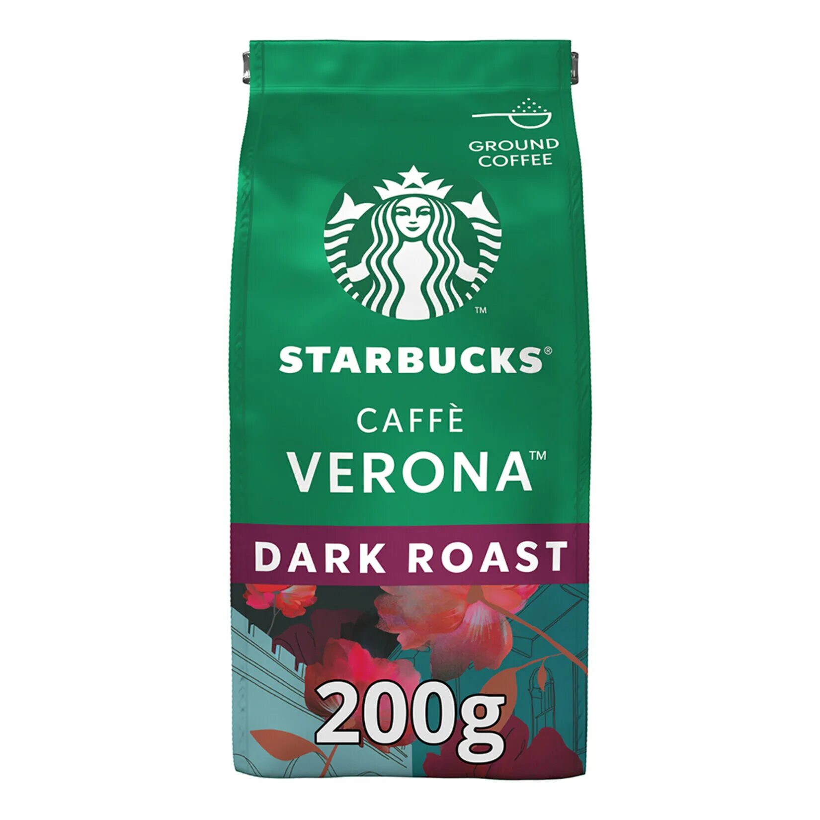 Молотый кофе 200 грамм. Кофе Старбакс Verona. Молотый кофе Starbucks Dark Roast 200гр. Кофе в капсулах Starbucks Caffe Verona.