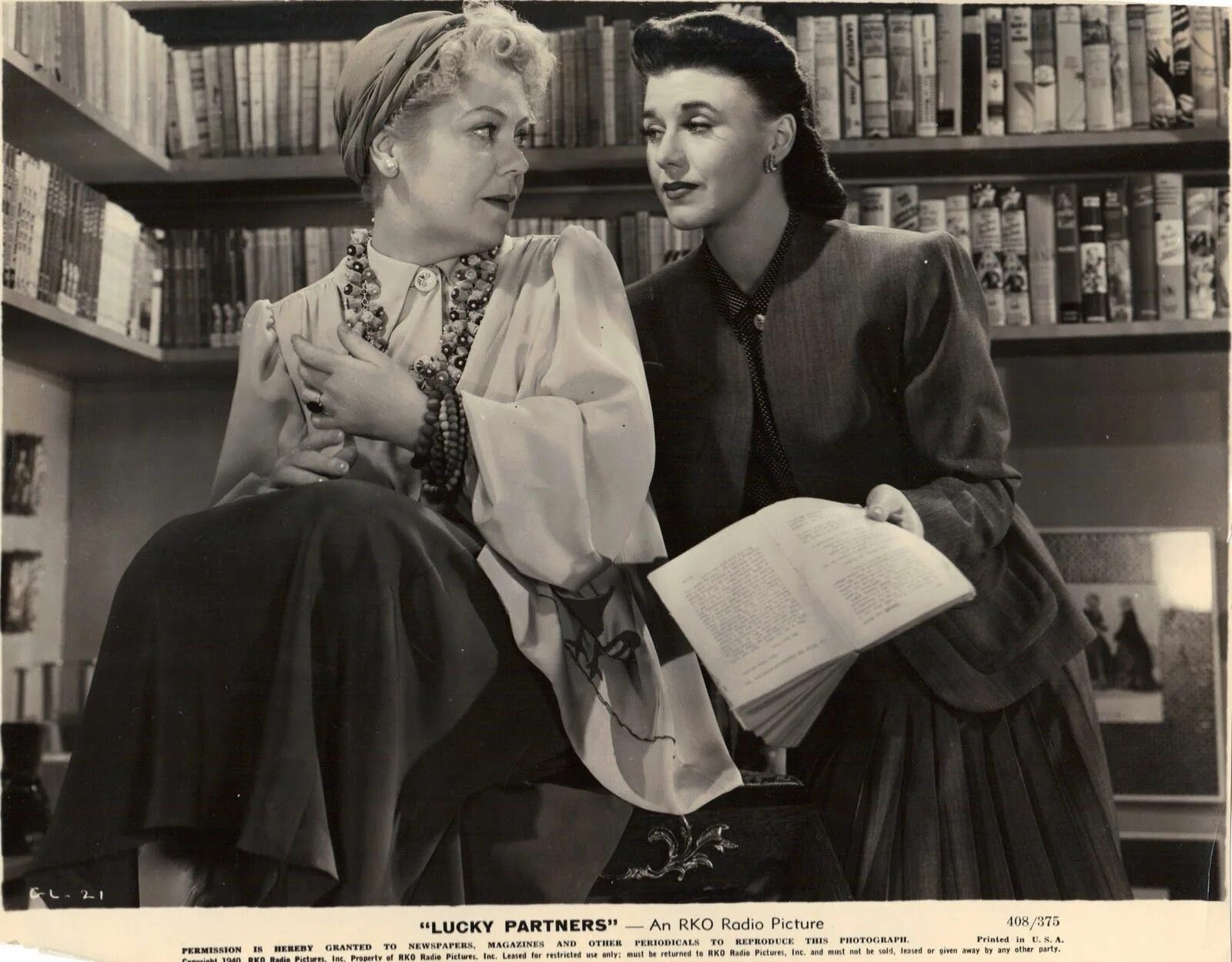1940 р. Счастливые партнёры (1940) lucky partners. спринг байинтон.