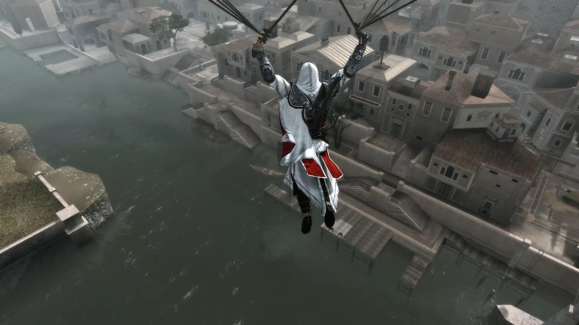 Эцио Assassins Creed 2 паркур. Assassin's Creed 2 прыжок. Леонардо Assassins Creed 2. Парашют Assassins Creed. Assassin s мираж