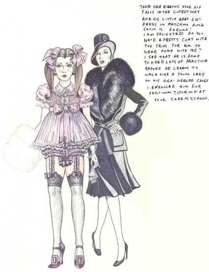 Sissy scroll. Barbara jean art. сисси fur art. sissy art barbara jean. селфбондаж феминизация.