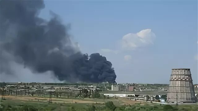 Горит битумный славянск на кубани