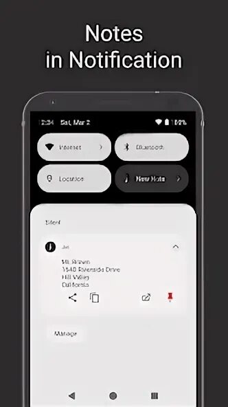 Float note. Float note